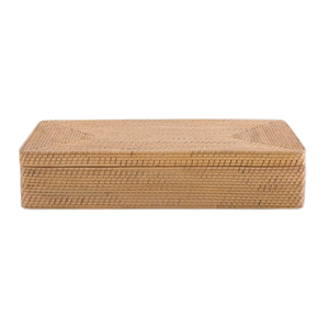 Wholesale <b>Large</b> Rattan Underbed Storage Basket With Lid, Handwoven Wicker Clothes Laundry <b>Hamper</b> For Hotels Vietnam - Product Image 1