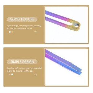 Titanium Alloy Mini Tweezers Keychain Travel <b>Tool</b> Lightweight Rustproof Outdoor Camping Precision <b>Pick</b> <b>Up</b> Tweezers 1PC Stainless - Product Image 2
