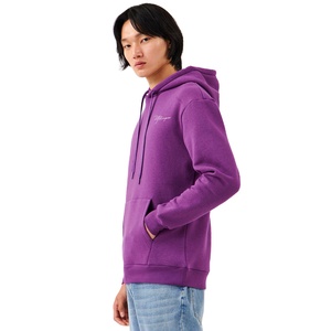 Sweat à capuche en molleton 100 % coton 400g pour homme, coupe courte, coupe régulière, grande taille, imprimé, tricoté, hiver - Product Image 3