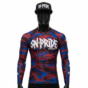 Camisetas de Compresión de Manga Larga para Hombre, Rashguards de MMA, Ropa Deportiva, Diseño Personalizado por Sublimación, Rashguard de Alto Rendimiento para BJJ - Product Image 1