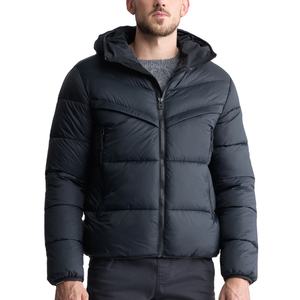 Veste d'hiver chaude et élégante pour homme, fine, légère, écologique, coupe-vent, veste matelassée, doublure en sherpa confortable pour temps froid - Product Image 1