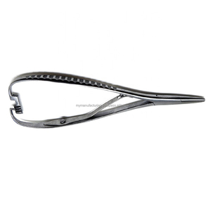Porte-aiguille en acier inoxydable de qualité médicale, pince manuelle, ensemble d'instruments chirurgicaux, CE ISO13485 - Product Image 2