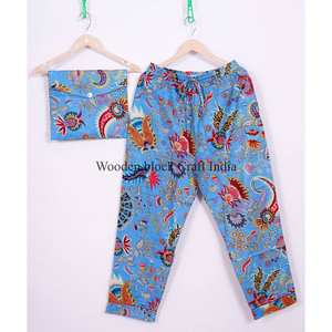 Robe longue vintage 100 % coton à manches longues, imprimée à la main, respirante, taille élastique, décontractée pour femme - Product Image 4