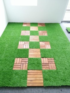Easy Install Acacia Wood Deck Tiles Interlocking Outdoor <b>Patio</b> <b>Flooring</b> - Product Image 3