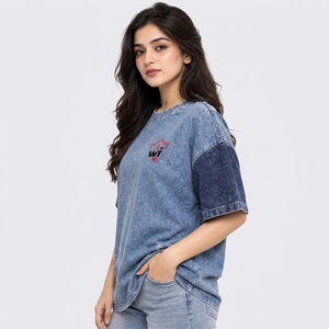 Camisetas Oversize de Mujer Estilo Streetwear con Lavado Ácido, Diseño Moderno Vintage, Perfectas para un Look Relajado - Product Image 6