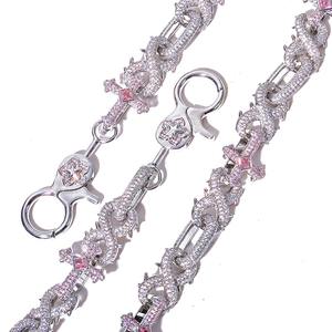 Hip Hop Rhodium Plated Moissanite Iced Link <b>Cross</b> <b>Chain</b> Necklace Luxury Street Fashion Statement Rapper <b>Chain</b> for Men Women Gift - Product Image 2