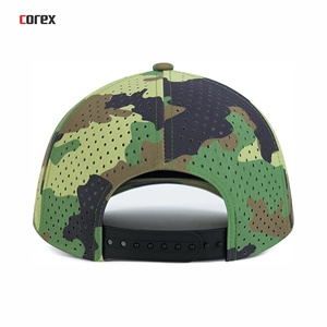Gorra de Béisbol Deportiva de 5 Paneles con Corte Láser de Camuflaje, Transpirable e Impermeable, Ajustable, Unisex, para Viajes, Aire Libre, Primavera y Verano, Casual - Product Image 4