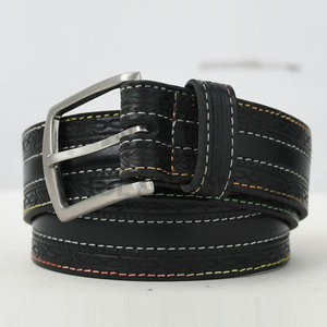 Cinturón de Cuero Genuino de Primera Calidad para Hombre con Hebilla de Pin, Cinturones de Cuero Casuales y de Negocios a la Moda - Product Image 5