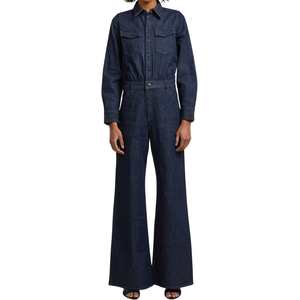 Combinaison en jean pour femme, décontractée, mignonne, respirante, broderie, coupe classique, style western, une pièce, utilitaire, vente en gros - Product Image 5