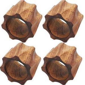 Porta Servilletas de Madera de Acacia Natural Hecho a Mano para Mesa de Comedor, al Mejor Precio - Product Image 5
