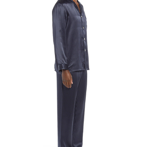 Top Grade <b>Men</b> Silk Sleepwear <b>Set</b> Short Sleeve <b>Pajamas</b> <b>Set</b> Solid Color Luxury Nightwear Comfortable Home Clothing <b>For</b> <b>Men</b> - Product Image 3