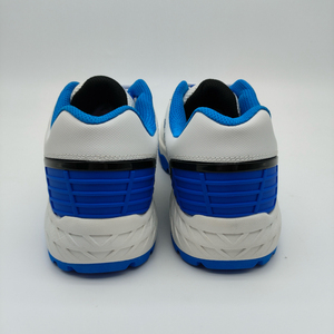 Chaussures de cricket respirantes pour hommes, blanches et bleues, tige synthétique, semelle en caoutchouc antidérapante - Product Image 6
