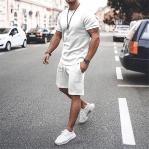 Conjuntos de Pantalones Cortos para Hombre, Conjuntos de 2 Piezas, Camiseta Polo, Conjuntos Deportivos de Verano, Conjunto Informal de Talla Grande, Conjunto de Manga Corta y Pantalones Cortos - Product Image 1