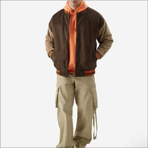 Nouvelle veste de baseball unisexe de haute qualité, style universitaire, avec broderies, manches en polyester, tissu en laine, décontractée et tendance - Product Image 2