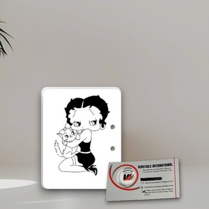 แผ่นแม่เหล็กติดขนตาปลอมลายเบตตี้ บู๊ป น่ารัก ขายส่ง รับผลิตแบรนด์ส่วนตัว อุปกรณ์ต่อขนตาอะคริลิค ลายดอกไม้ ผีเสื้อ - Product Image 4