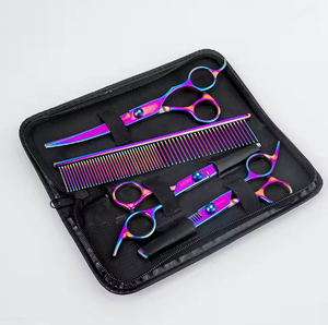 Kit de ciseaux de coiffure, ensemble d'outils de barbier avec étui de rangement, kit de ciseaux de barbier professionnel, ensemble d'outils de coupe de cheveux - Product Image 4