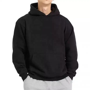 Vente en gros de sweats à capuche surdimensionnés pour hommes, personnalisés, décontractés, en polaire respirant, à séchage rapide, pour l'hiver, teinture unie - Product Image 1