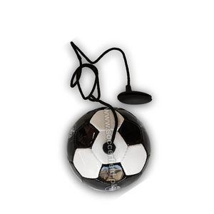 Dispositif d'entraînement de ballon de football avec logo personnalisable avec boucle et poignée en PU et PVC - Product Image 1