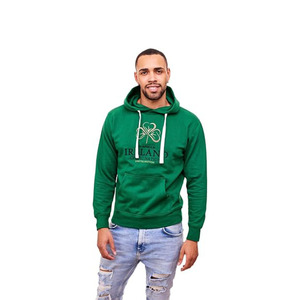 Sweat à capuche à manches longues pour homme avec broderie trèfle vert d'Irlande - Product Image 4