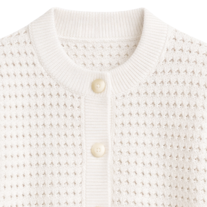 Cardigan en tricot texturé pour femme, boutonné sur le devant, avec motif torsadé, en mélange de coton léger, pull décontracté pour superposition, haut de tous les jours - Product Image 6