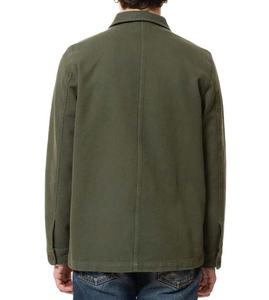 Veste de travail pour homme en denim épais de haute qualité, coupe-vent et respirante, style vintage vert olive Detroit Worker - Product Image 3
