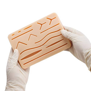 Premium Manual 14-Cut Suturing Practice <b>Pad</b> for Medical/Nursing Students | Durable 7x5 Inch <b>Silicone</b> Skin Training Model CE - Product Image 2