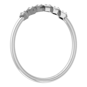 10K 14K 18K 22K or massif demi éternité bande en gros laboratoire cultivé diamant lunette réglage anneau personnalisé bijoux tendance 2025 - Product Image 4