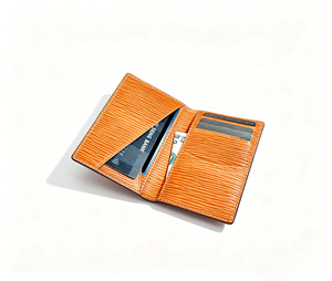 Popular Item Castello Handmade High Quality Genuine Cowhide <b>Embossed</b> Leather Soft Leather Slim <b>Card</b> Case Ripple Texture - Product Image 5