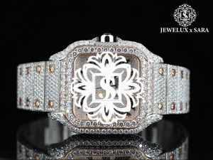 Reloj de Diamantes Moissanite Estilo Hip Hop, Directo de Fábrica, de Lujo, para Hombre, para Vendedores en Línea, Minoristas y Compradores Mayoristas - Product Image 1