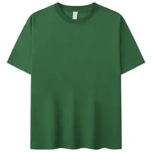 Magliette personalizzate all'ingrosso di alta qualità Cool Youth 220 grammi 100% cotone T-shirt da uomo in tinta unita stampa traspirante seta blu