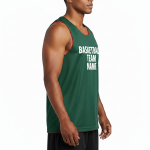 Conjuntos de Camisetas de Baloncesto sin Mangas Sublimadas de Poliéster 100% Transpirable de Alta Calidad, Uniformes Personalizables - Product Image 3