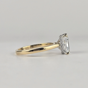2 CT 18k Gold Lab Grown IGI Certified F VS1 Radiant Cut <b>Diamond</b> Engagement Wedding Anniversary <b>Ring</b> - Product Image 2