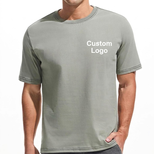 Camiseta de algodón suave para hombre con estampado, para uso diario informal, ligera, con cuello redondo, en cantidad al por mayor. - Product Image 1