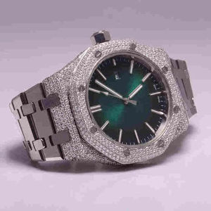 Colección de Relojes Unisex de Lujo de Primera Calidad, Estándar 925, 41 mm, Claridad VVS, Relojes de Cuarzo con Diamantes Moissanite - Product Image 3