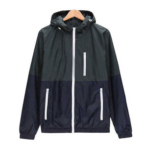 Wholesale Custom Outdoor Sports Windbreaker <b>Jacket</b> Fashion Hooded <b>Men's</b> Lightweight Rain Resistant Waterproof Windbreaker <b>Jacket</b> - Product Image 2