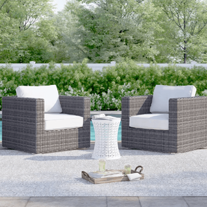 Sedia da Patio Completamente Assemblata con Cuscini per il Relax all'Aperto - Product Image 1