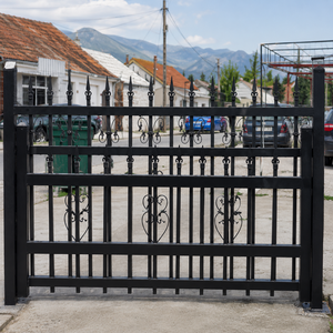 Valla de seguridad de malla de alambre soldada negra con diseño de doble V, postes metálicos, panel de valla exterior para jardín - Product Image 4