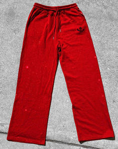 Customise Rhinestone Zip Up <b>Hoodie</b> Jogger Set Unisex Streetwear Cotton Tracksuit OEM ODM Wholesale Manufacturer - Product Image 3