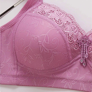 Large Size Women's Sexy Lace Seamless Sports <b>Bra</b> Comfortable Breathable Beauty Back Vest One-Piece Wire-Free Women Sexy <b>Bra</b> - Product Image 2