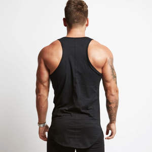 Camisetas de Tirantes Personalizadas para Hombre, de Algodón, para Gimnasio, Running, Transpirables, Tejidas, con Logotipo, para Fisicoculturismo y Fitness - Product Image 3