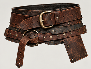 Disfraz de Guerrera de Cuero para Mujer con Hombreras de Piel y Conjunto de Armadura - Product Image 5