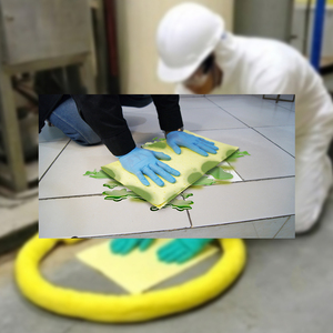 Almohadilla Absorbente para Control de Derrames Químicos 160, Almohadilla Absorbente Universal para Líquidos Peligrosos Ácidos y Alcalinos en la Industria, Laboratorio y Fábrica - Product Image 3