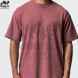 T-shirt surdimensionné vintage streetwear personnalisé de haute qualité pour hommes, couleur contrastée, en coton. - Product Image 5