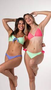 Wholesale <b>Sexy</b> Blue Printed <b>Bikini</b> Halter Neck Swimsuit Women High Quality Two-Piece Triangle <b>Bikini</b> <b>Set</b> Beachwear - Product Image 5