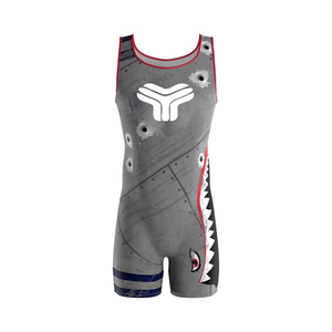 Maillot de lutte pour homme, dernier design, en Spandex/Polyester, avec logo personnalisé, couleur au choix, séchage rapide, respirant, léger, anti-rétrécissement, haute performance - Product Image 5