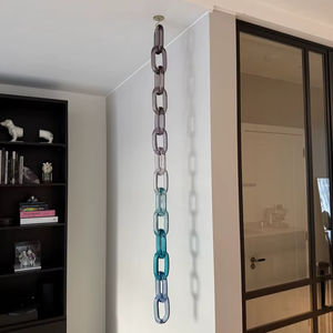 Support de pot suspendu en résine à motif marbré pour plantes, panier de support pour fleurs, pour intérieur, extérieur, jardin, balcon, fixation au plafond - Product Image 1