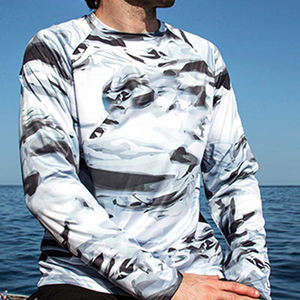 เสื้อตกปลาผู้ชาย OEM 2026 โพลีเอสเตอร์ 100% สกรีนลายตามสั่ง ทรงเข้ารูป ทันสมัย แขนยาว เสื้อตกปลา น้ำหนักเบา เสื้อยืด - Product Image 3