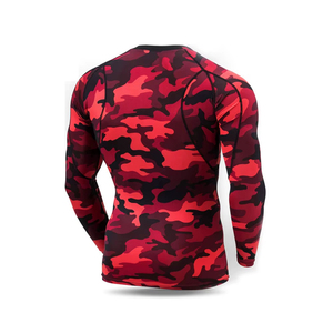 <b>Light</b> Weight Slim Fit Men Compression Shirts Polyester/Nylon Full Sleeve Breathable Quick Dry Workout Print High Quality - Product Image 1