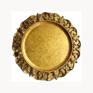 Assiette de présentation décorative en métal élégante, accessoire de table de luxe personnalisé, nouvelle collection, nouvelle arrivée - Product Image 3