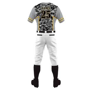 Conjunto de uniforme de béisbol personalizado OEM de alta calidad para hombre de secado rápido y ajuste regular con ropa de equipo impresa por sublimación de manga corta - Product Image 4